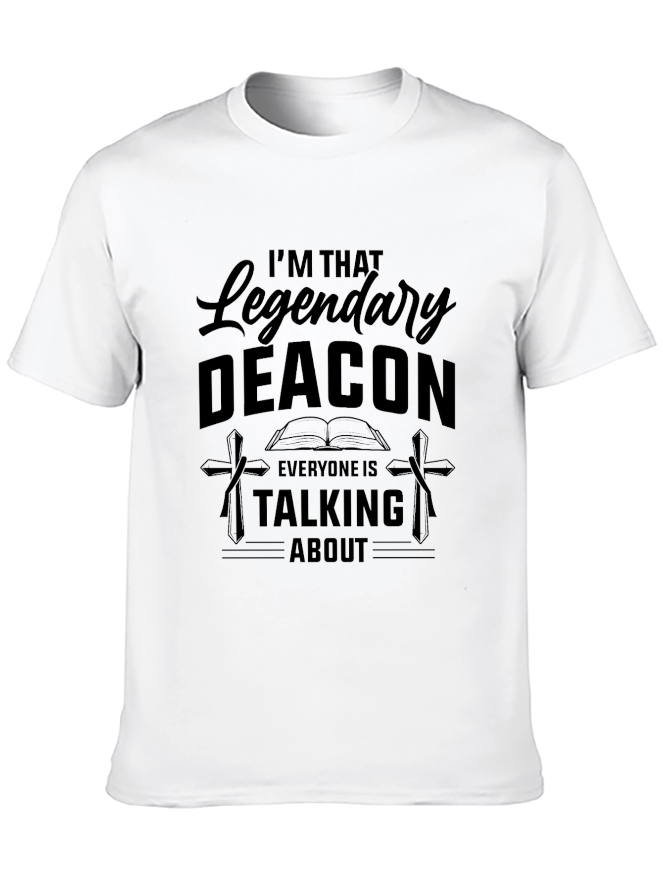 Legendary Deacon Graphic Tee - Black Cotton Blend