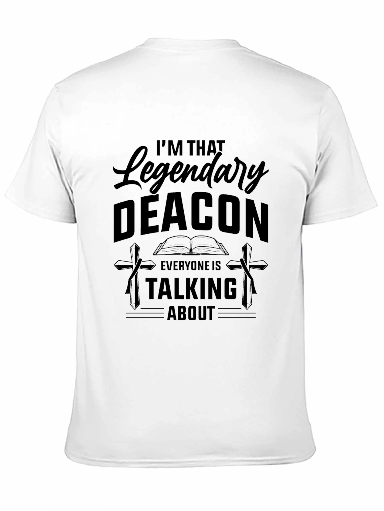Legendary Deacon Graphic Tee - Black Cotton Blend