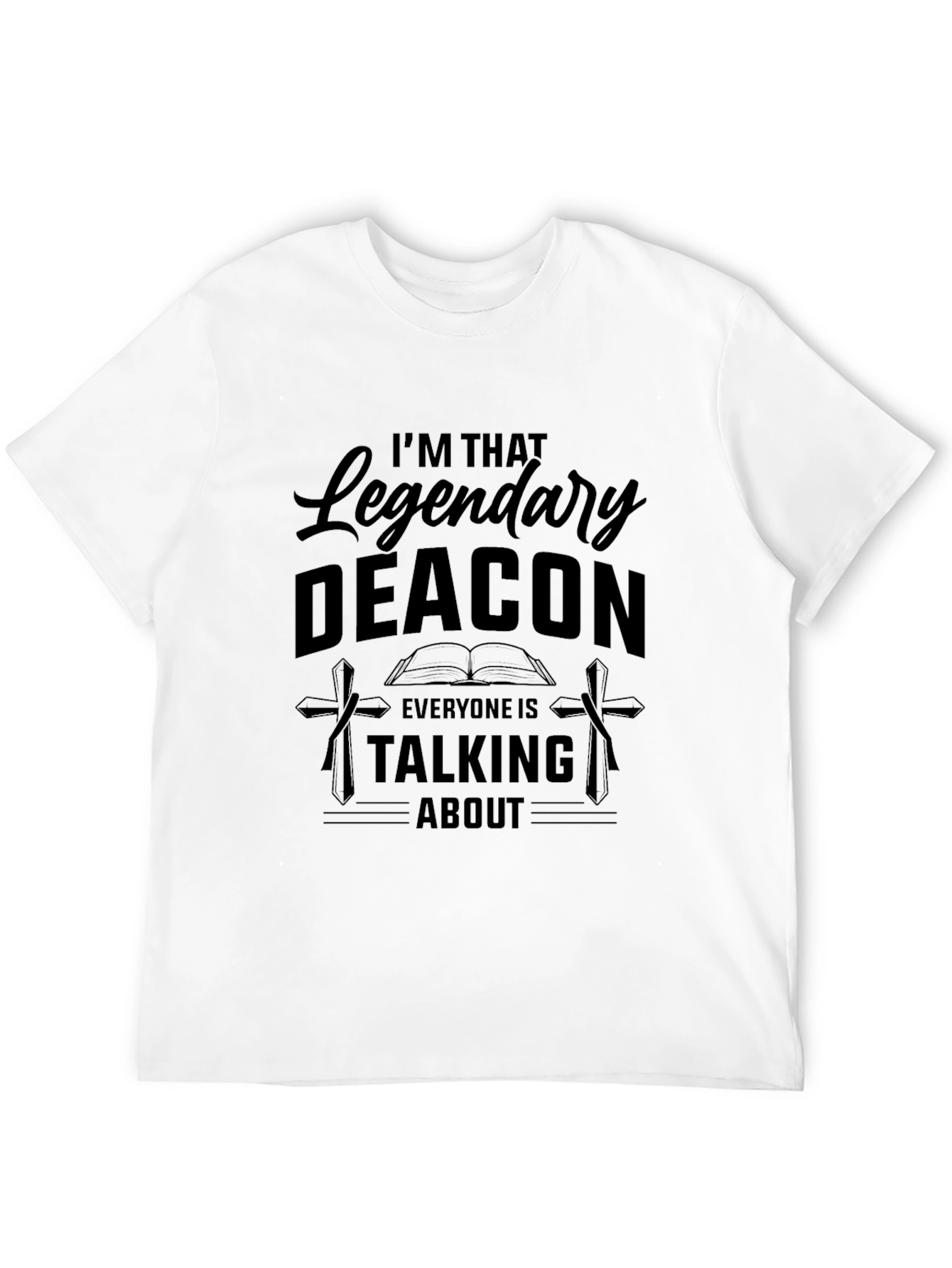 Legendary Deacon Graphic Tee - Black Cotton Blend