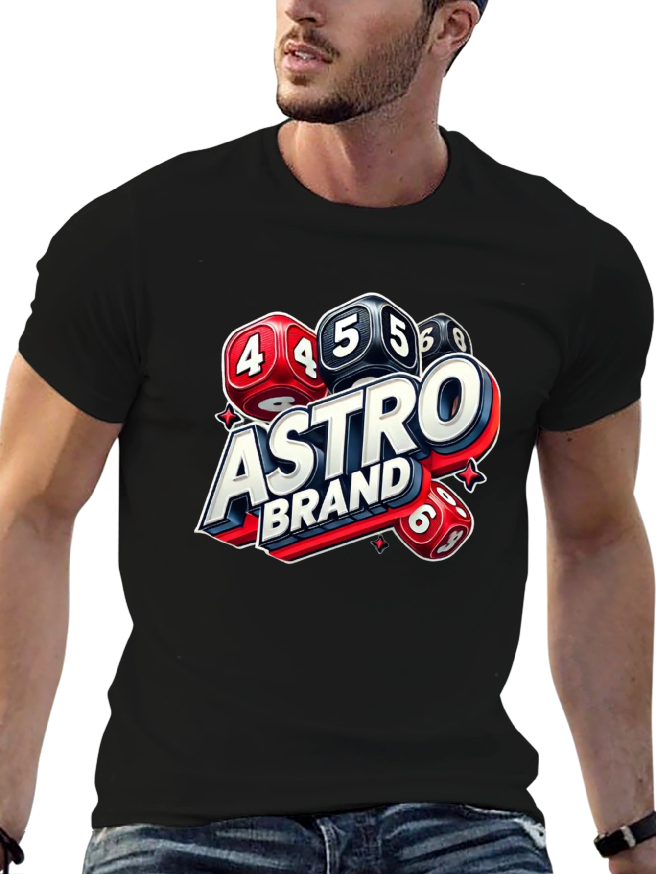 Astro Brand Dice Graphic T-Shirt