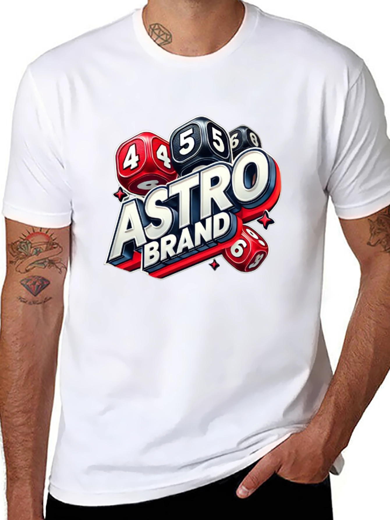 Astro Brand Dice Graphic T-Shirt