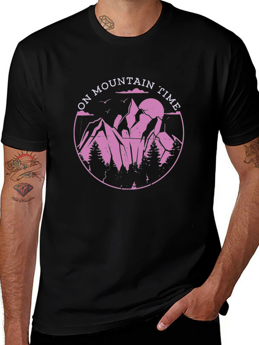 Mountain Time Graphic Tee - Nature Lovers Shirt