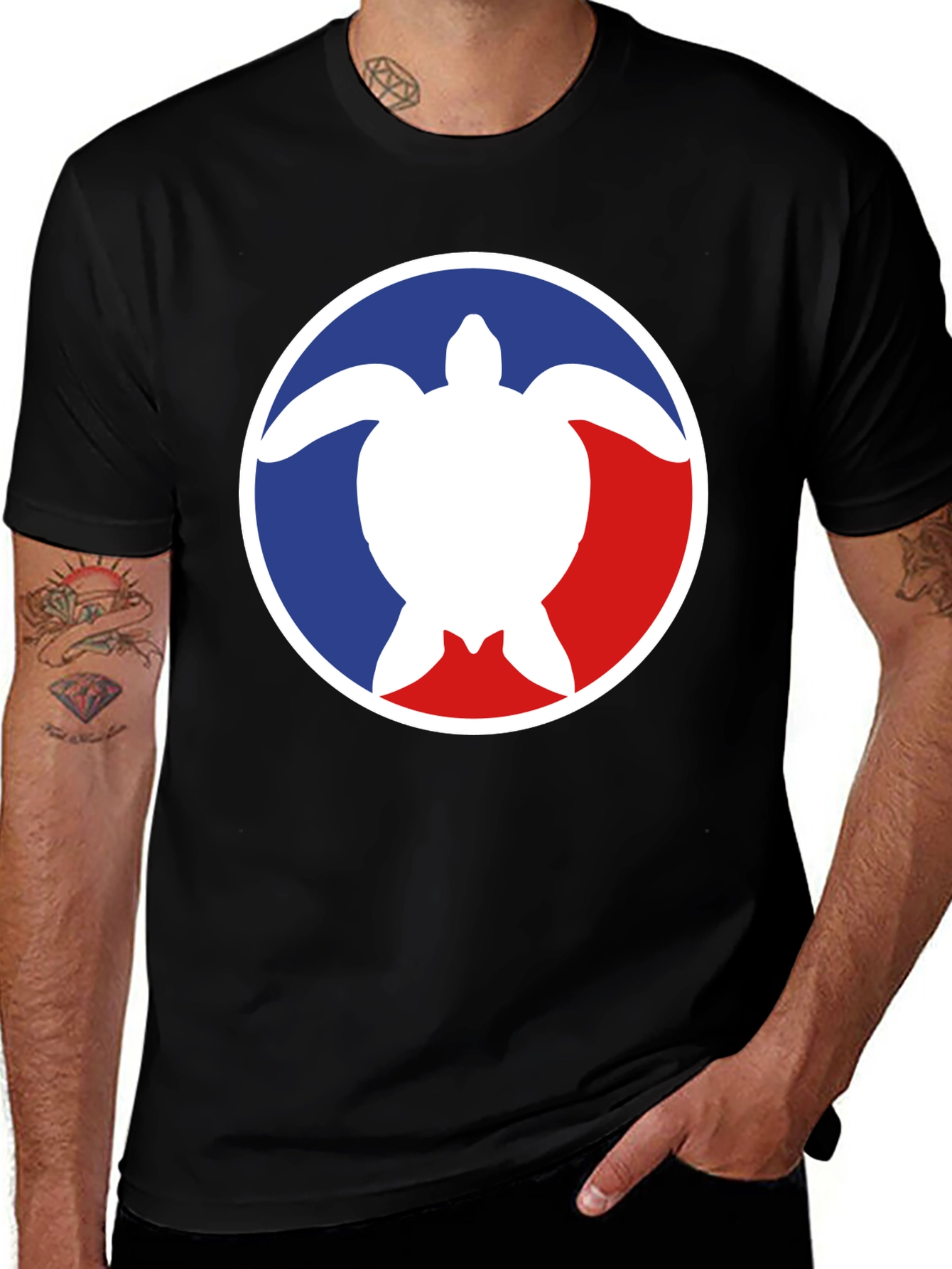 Turtle Logo Graphic Tee - Casual Comfort Shirt