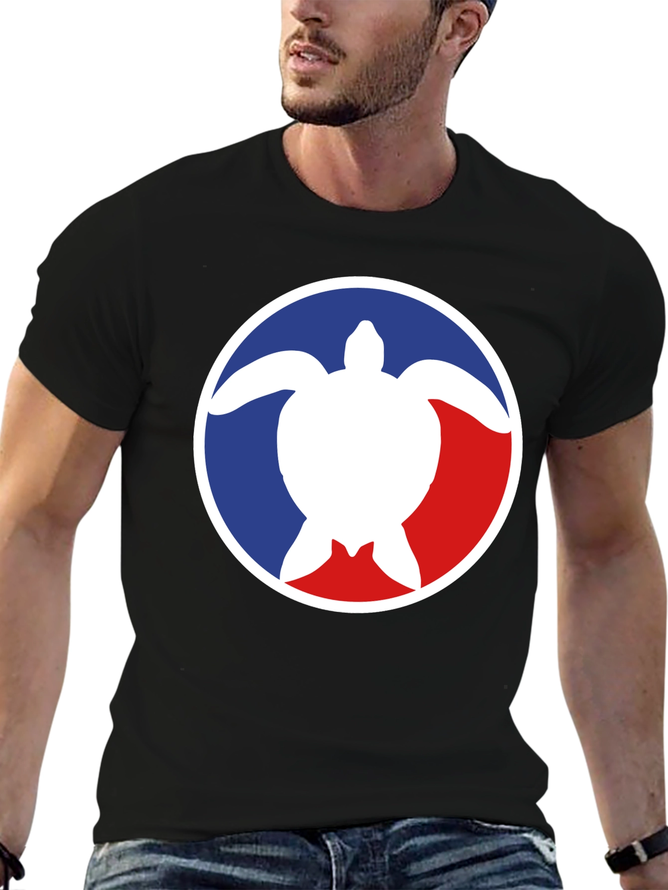 Turtle Logo Graphic Tee - Casual Comfort Shirt