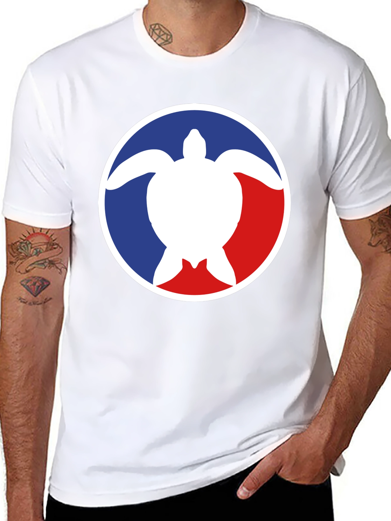 Turtle Logo Graphic Tee - Casual Comfort Shirt