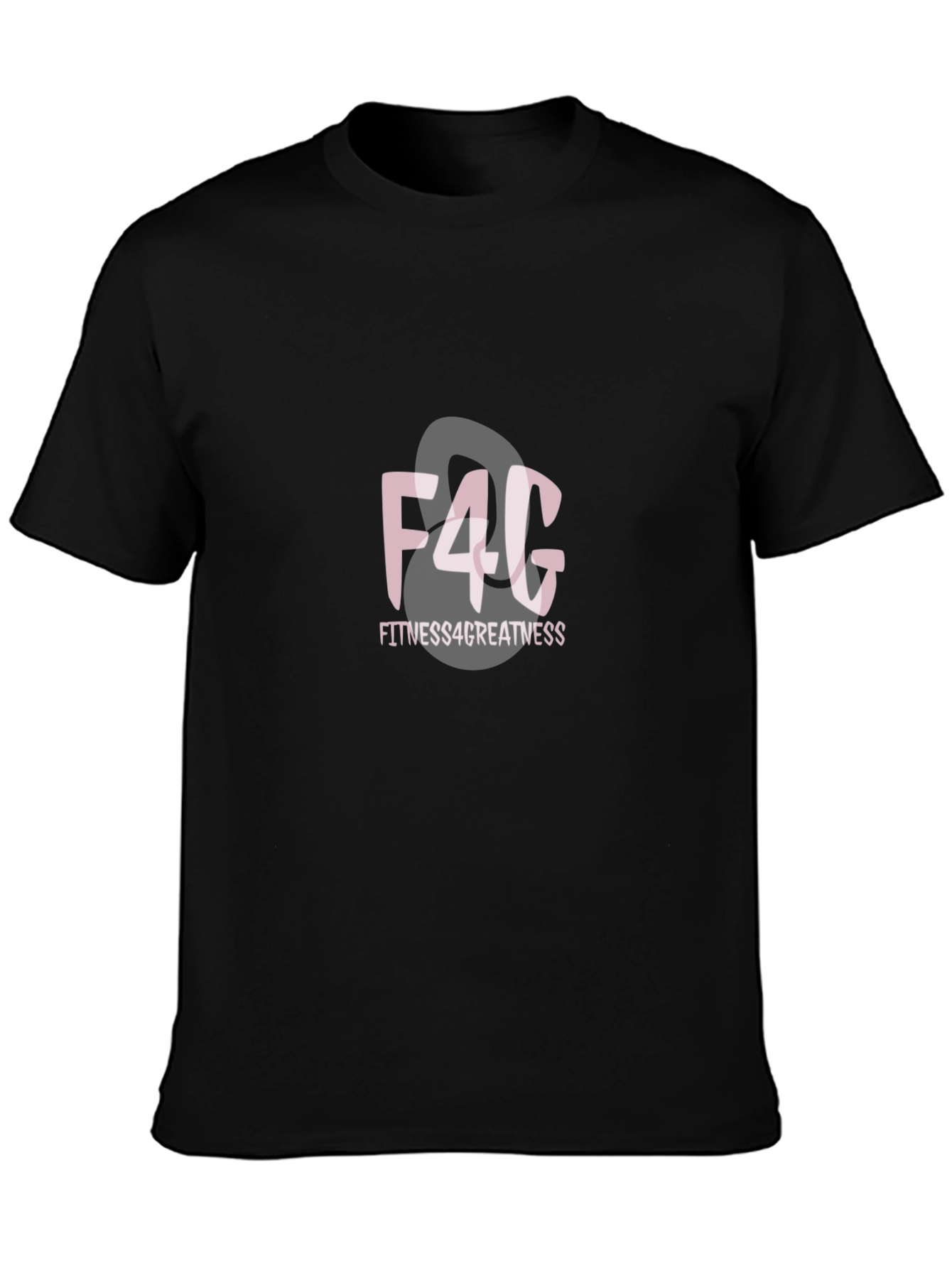 F4G Fitness4Greatness Black Graphic T-Shirt