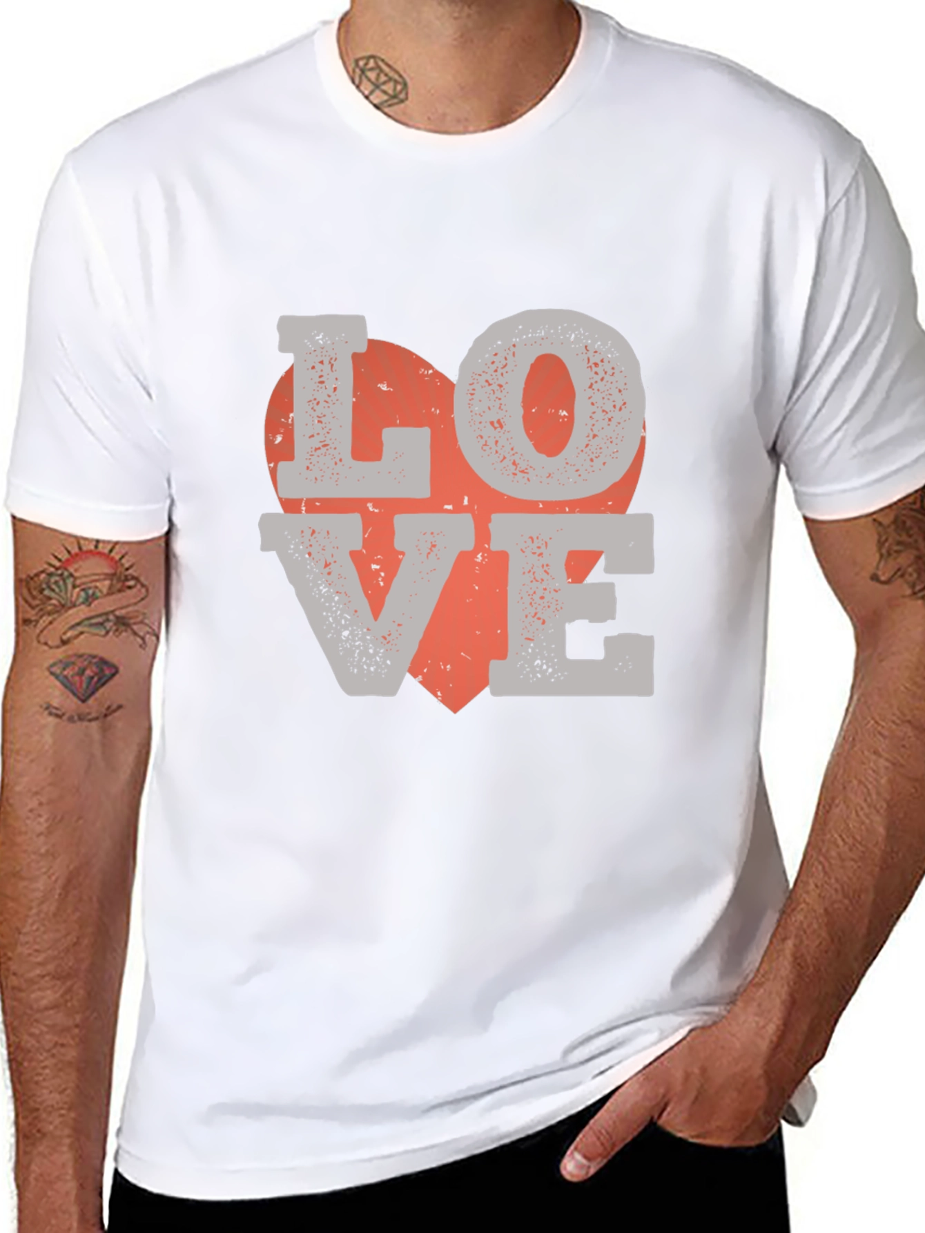 Love Graphic Print T-Shirt - Valentines Day Tee