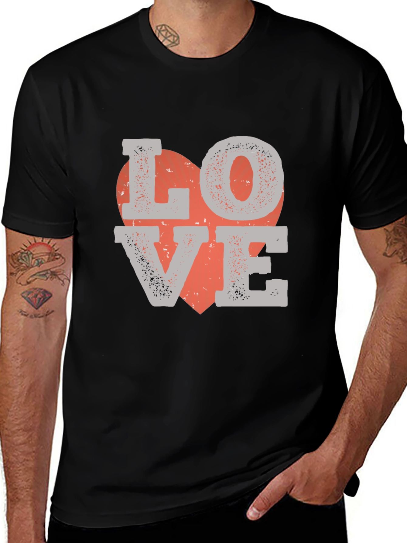 Love Graphic Print T-Shirt - Valentines Day Tee