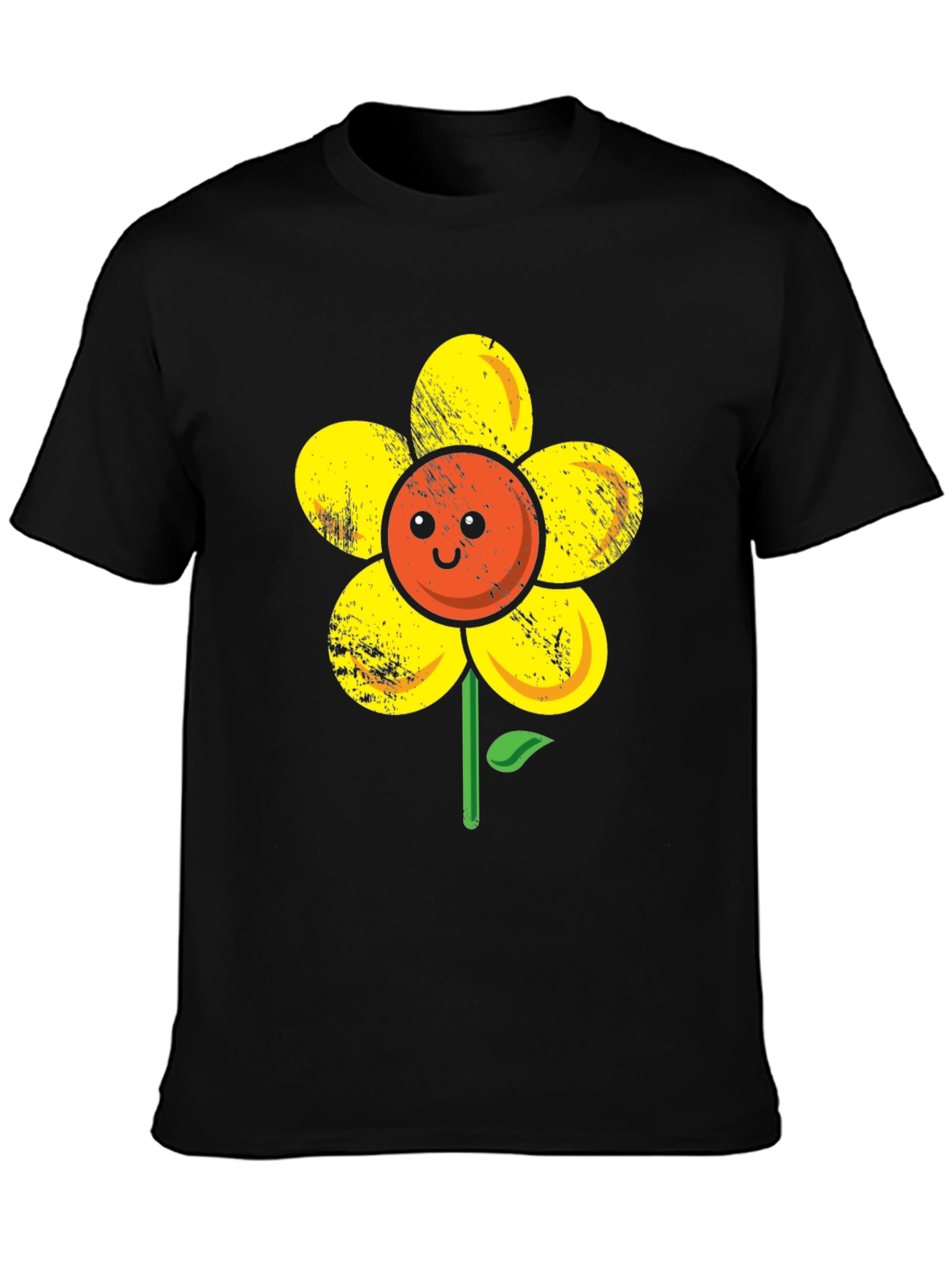 Happy Flower Graphic T-Shirt
