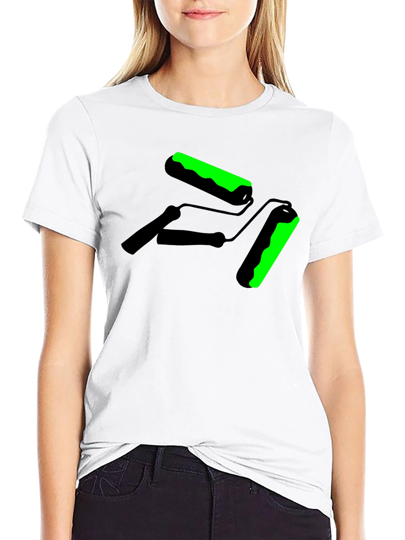 Paint Roller Graphic Tee - Cool Painter Shirt