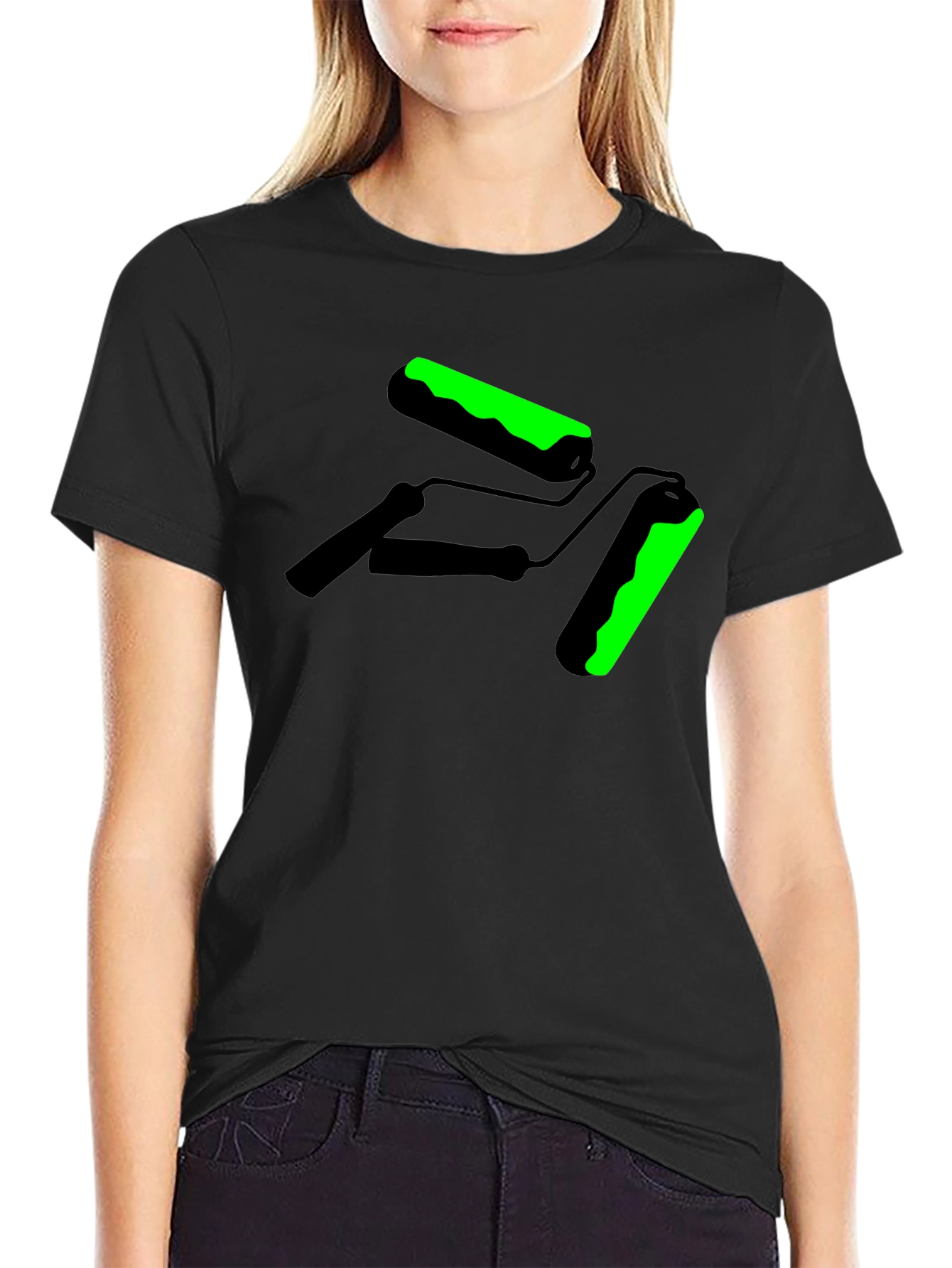 Paint Roller Graphic Tee - Cool Painter Shirt