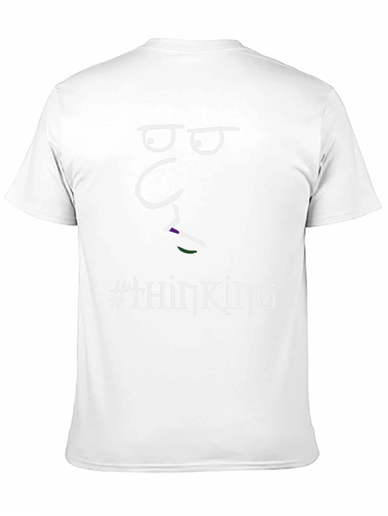 Thinking Face Graphic T-Shirt - Unisex Black Tee