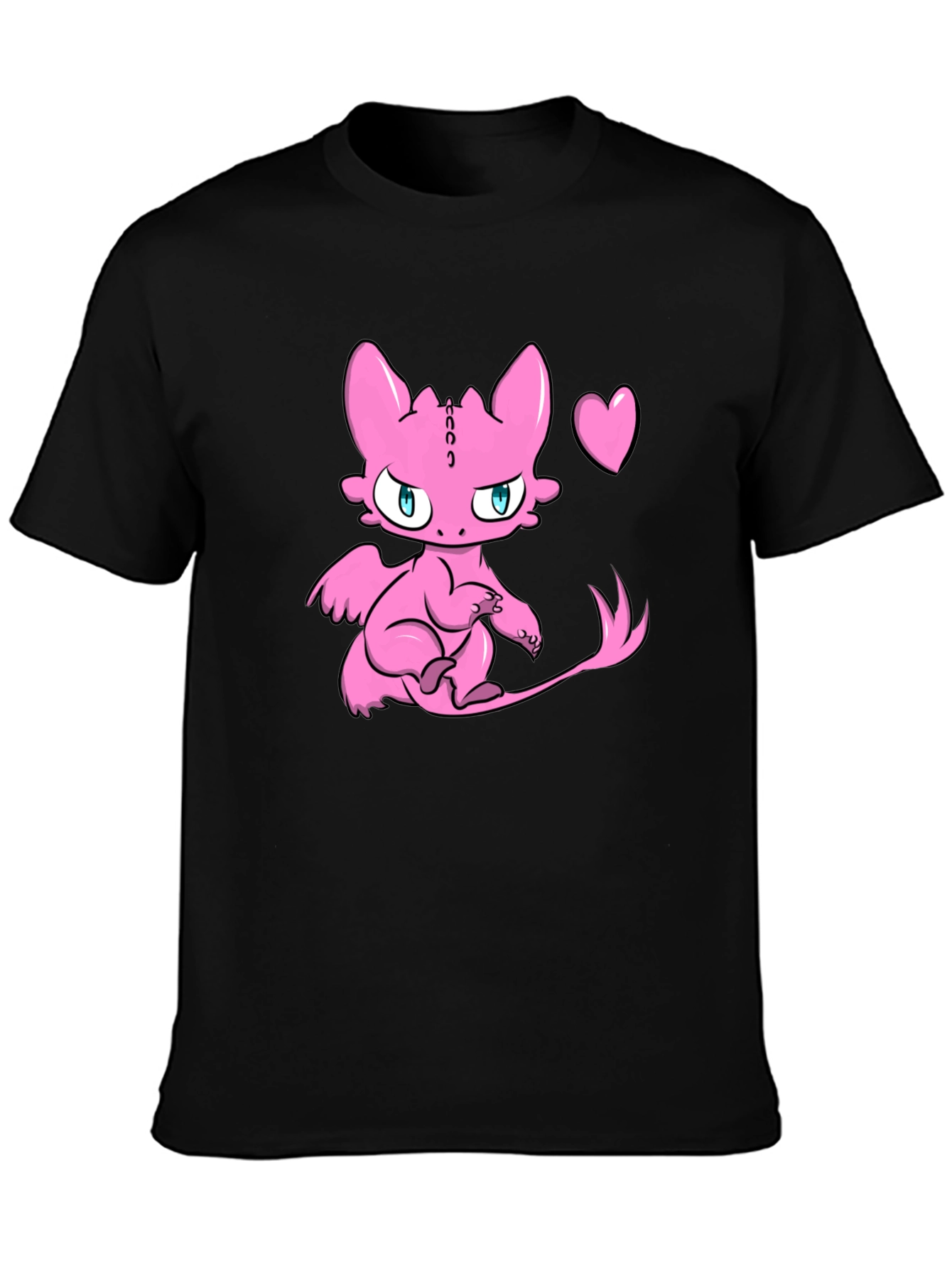 Cute Pink Dragon Graphic Tee
