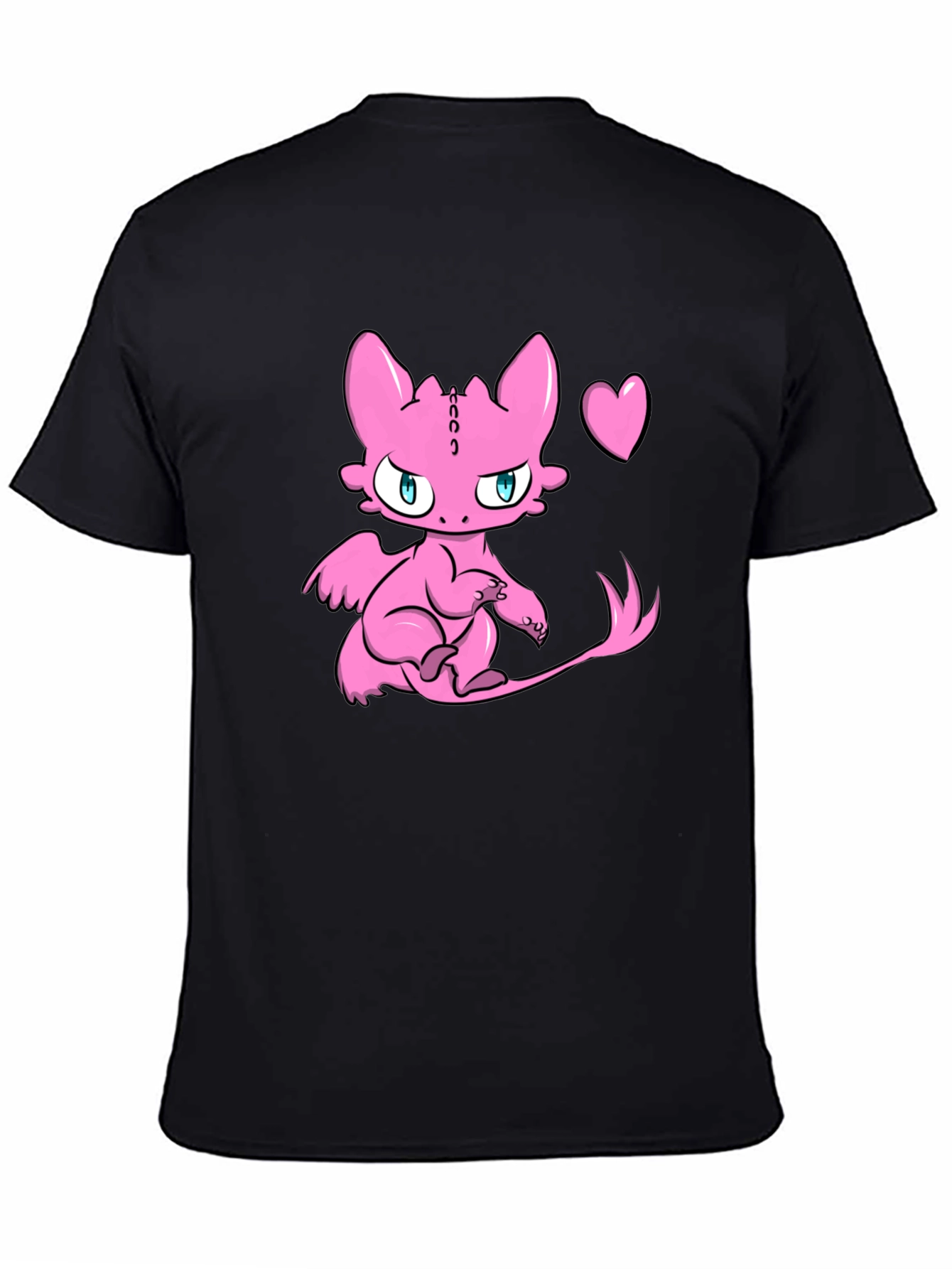 Cute Pink Dragon Graphic Tee