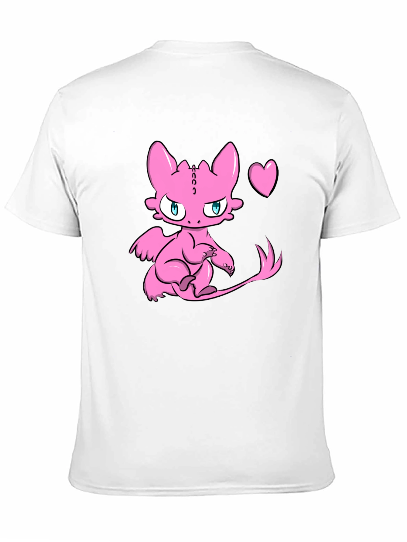 Cute Pink Dragon Graphic Tee