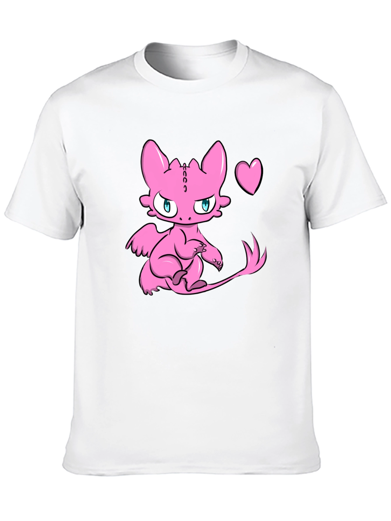 Cute Pink Dragon Graphic Tee