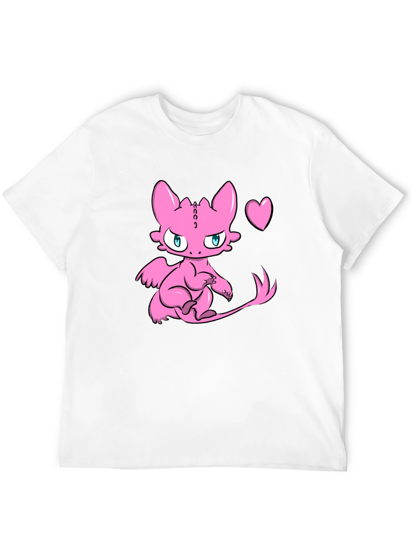 Cute Pink Dragon Graphic Tee