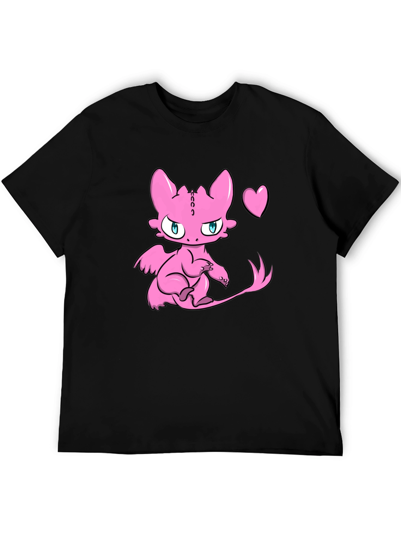 Cute Pink Dragon Graphic Tee