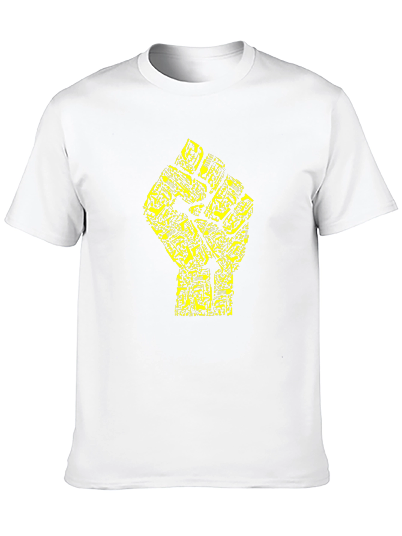 Black Power Fist Circuit Board T-Shirt