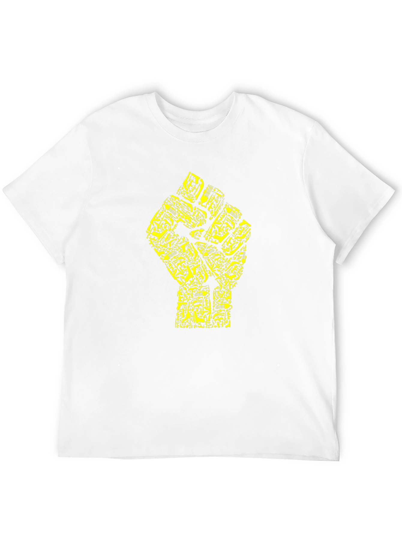 Black Power Fist Circuit Board T-Shirt
