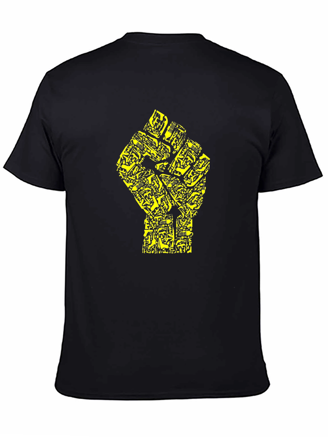 Black Power Fist Circuit Board T-Shirt