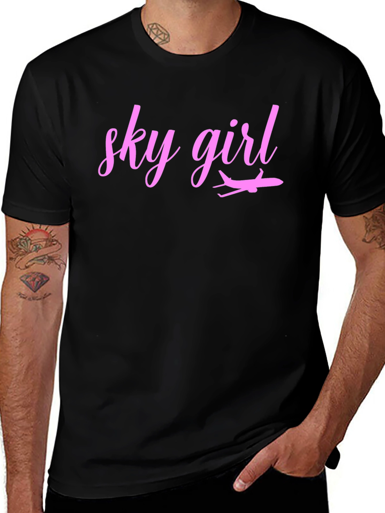Sky Girl T-Shirt - Airplane Pilot Gift