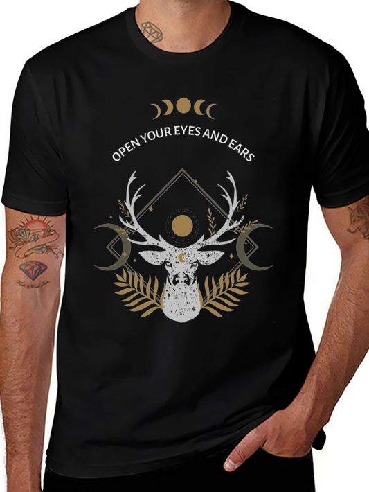 Mystic Stag Graphic Tee - Open Your Eyes