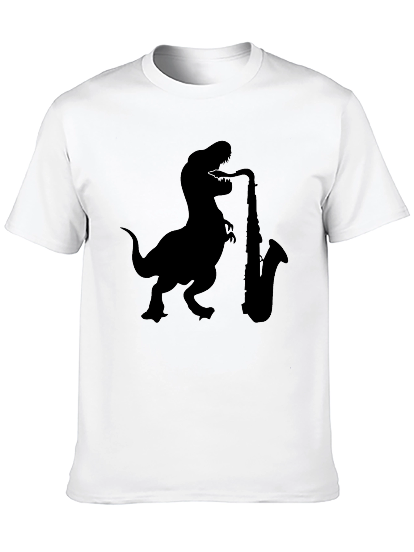 Dino Sax T-Shirt - Cool Graphic Tee