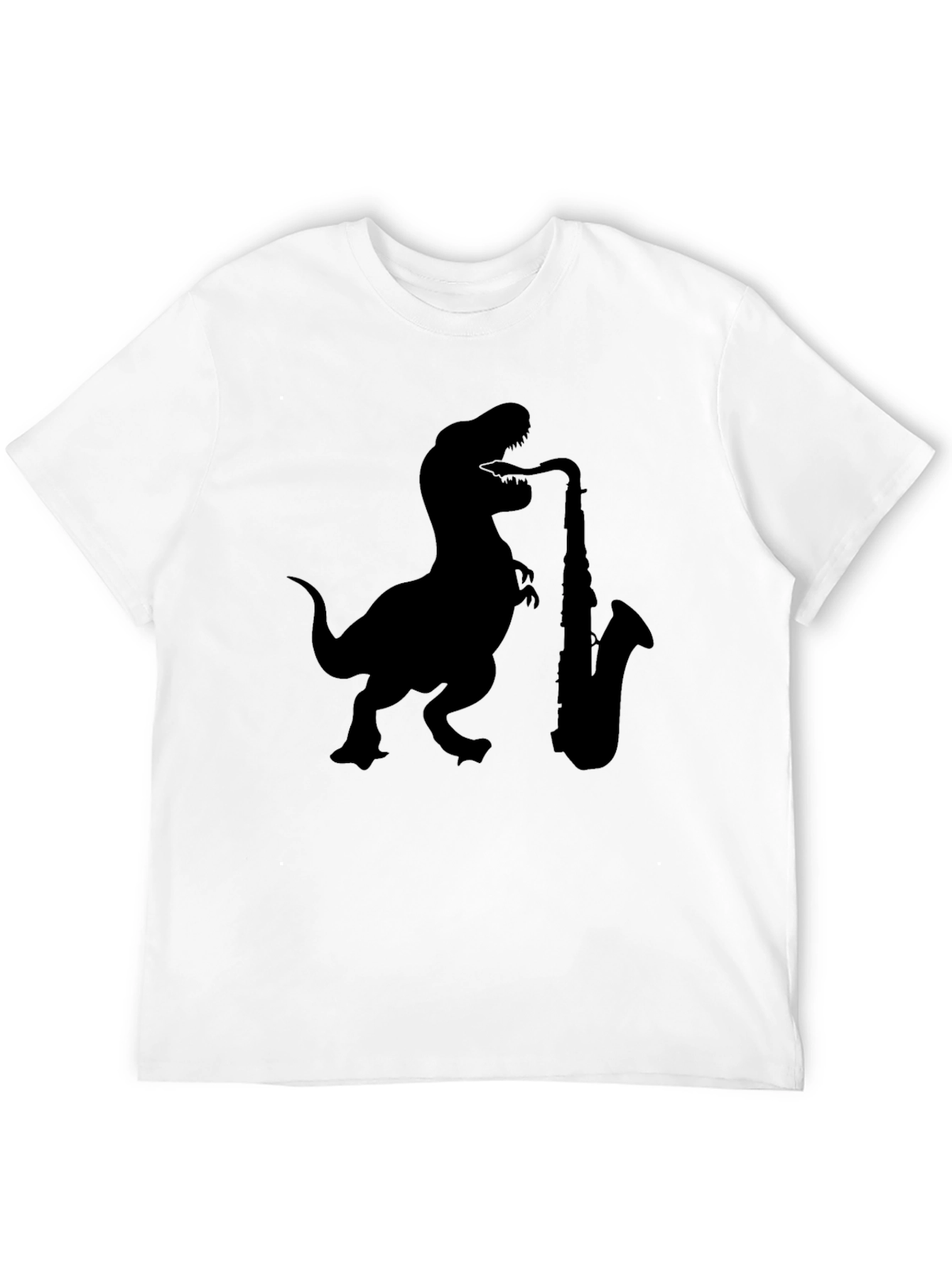 Dino Sax T-Shirt - Cool Graphic Tee