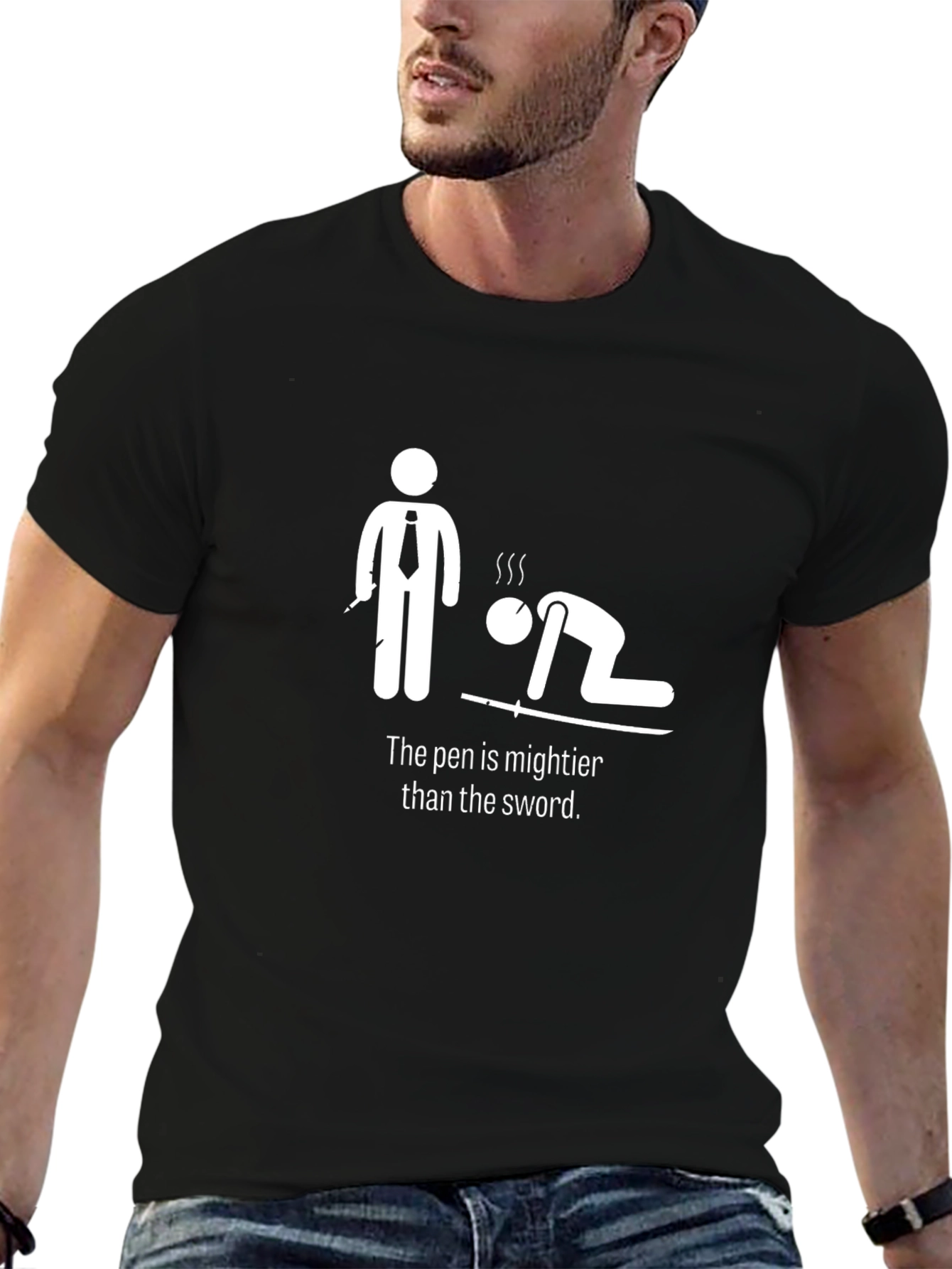The Pen Is Mightier T-Shirt - Funny Literary Tee
