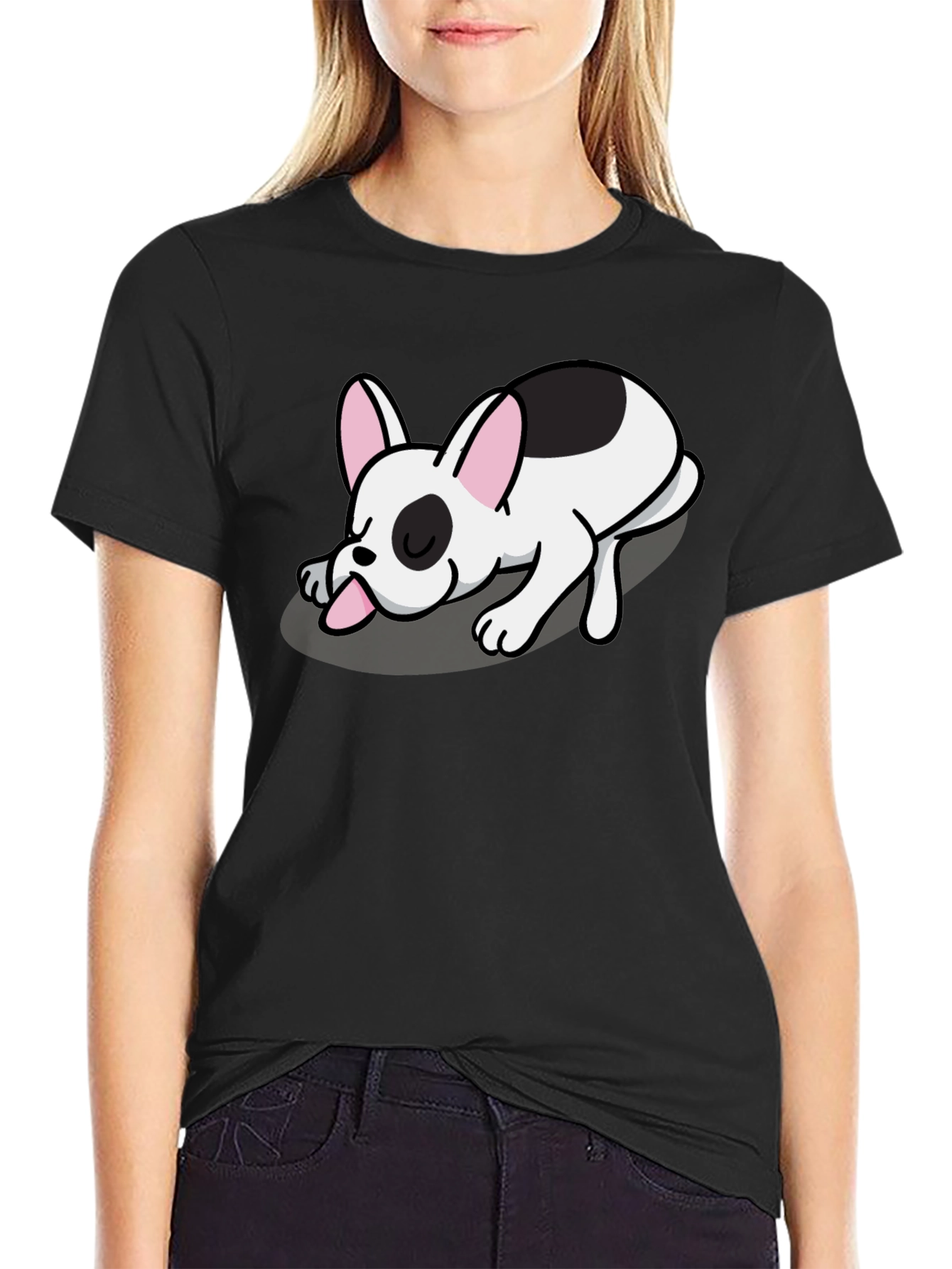 Dog Graphic T-Shirt - Cute French Bulldog Design