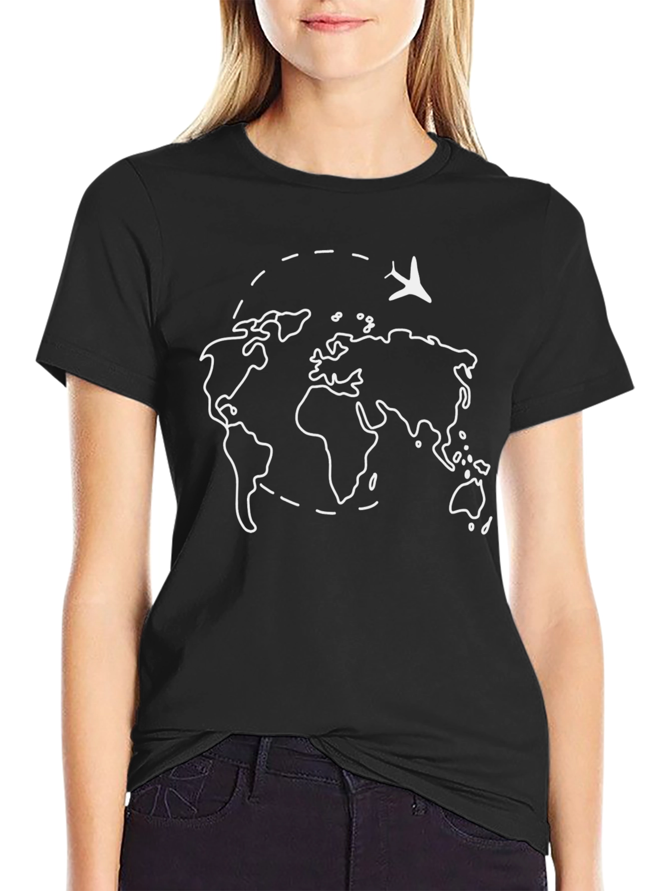 World Traveler Black T-Shirt