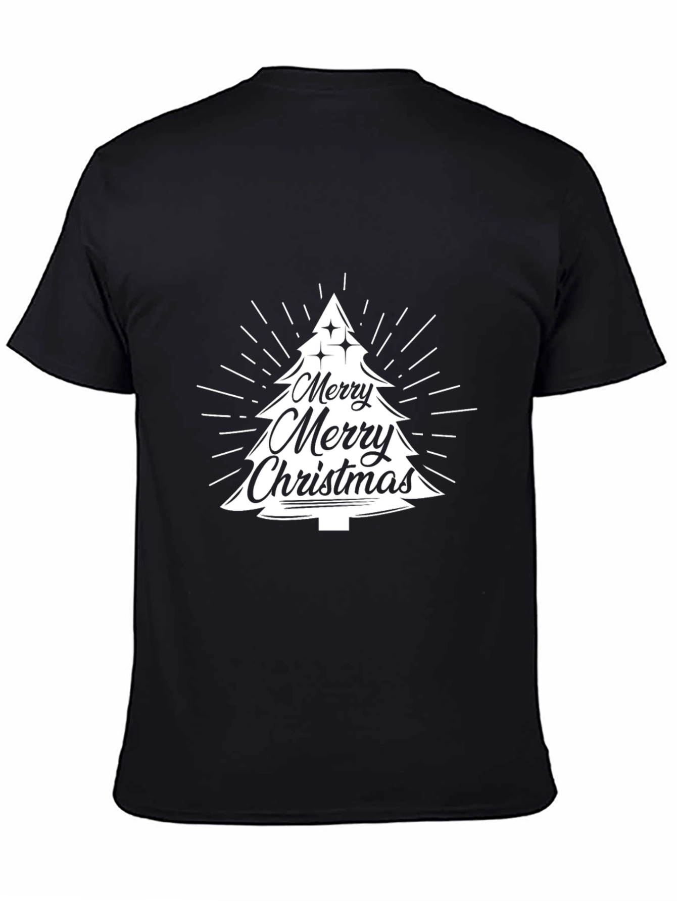 Merry Christmas Tree T-Shirt Festive Holiday Tee