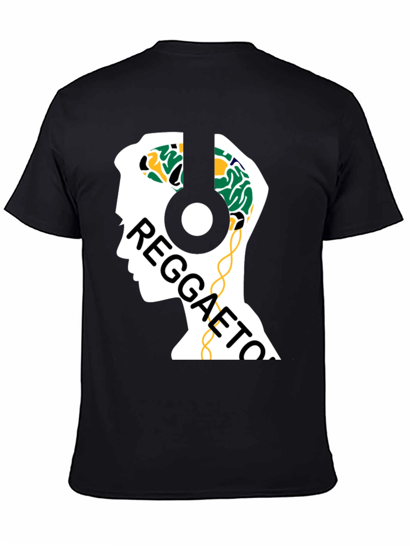 Reggaeton Brain Headphones T-Shirt - Music Lover Tee