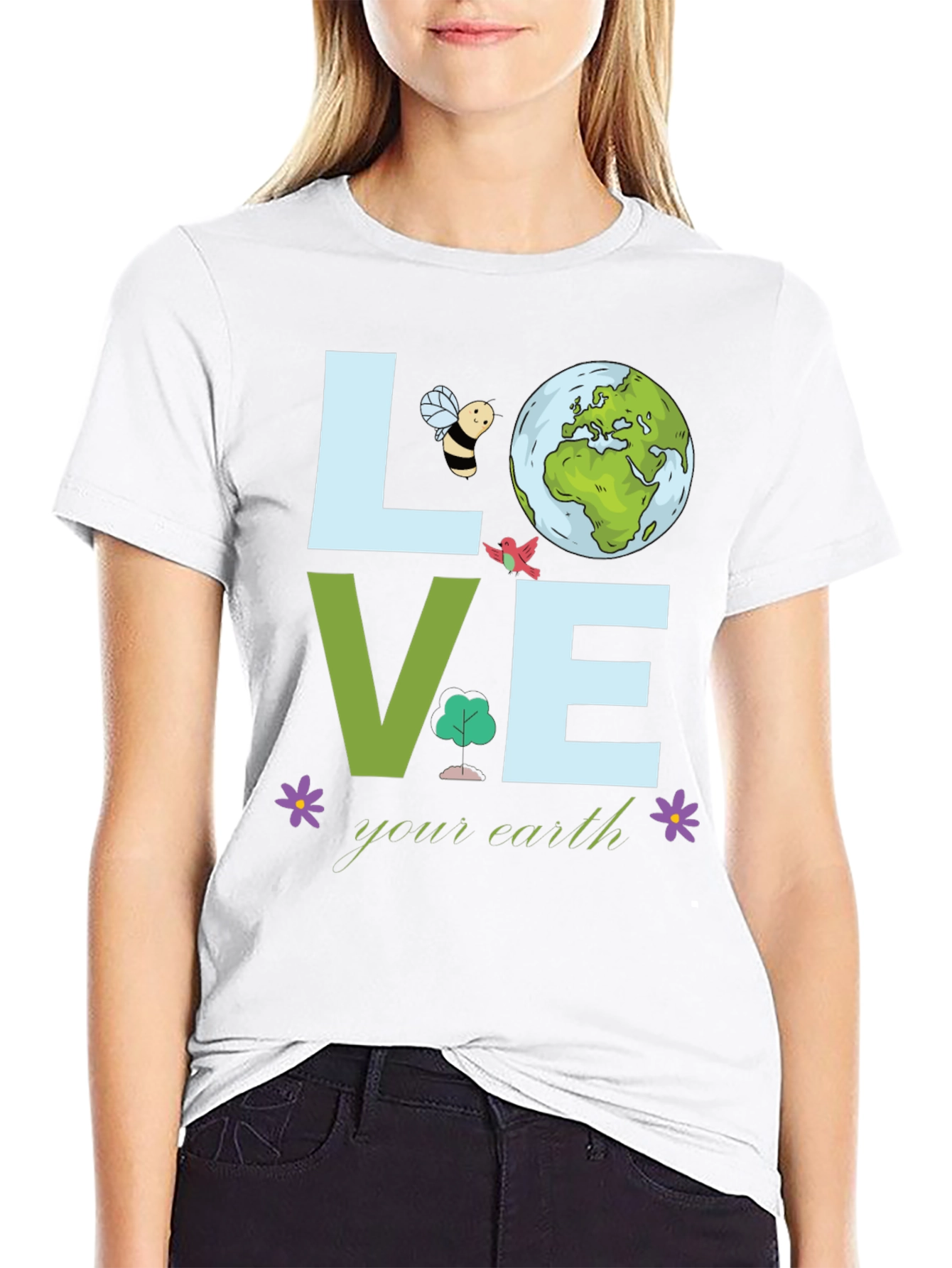 Love Your Earth T-Shirt - Environmental Awareness
