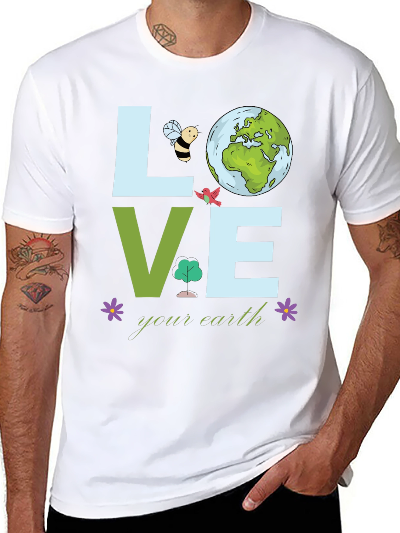Love Your Earth T-Shirt - Environmental Awareness