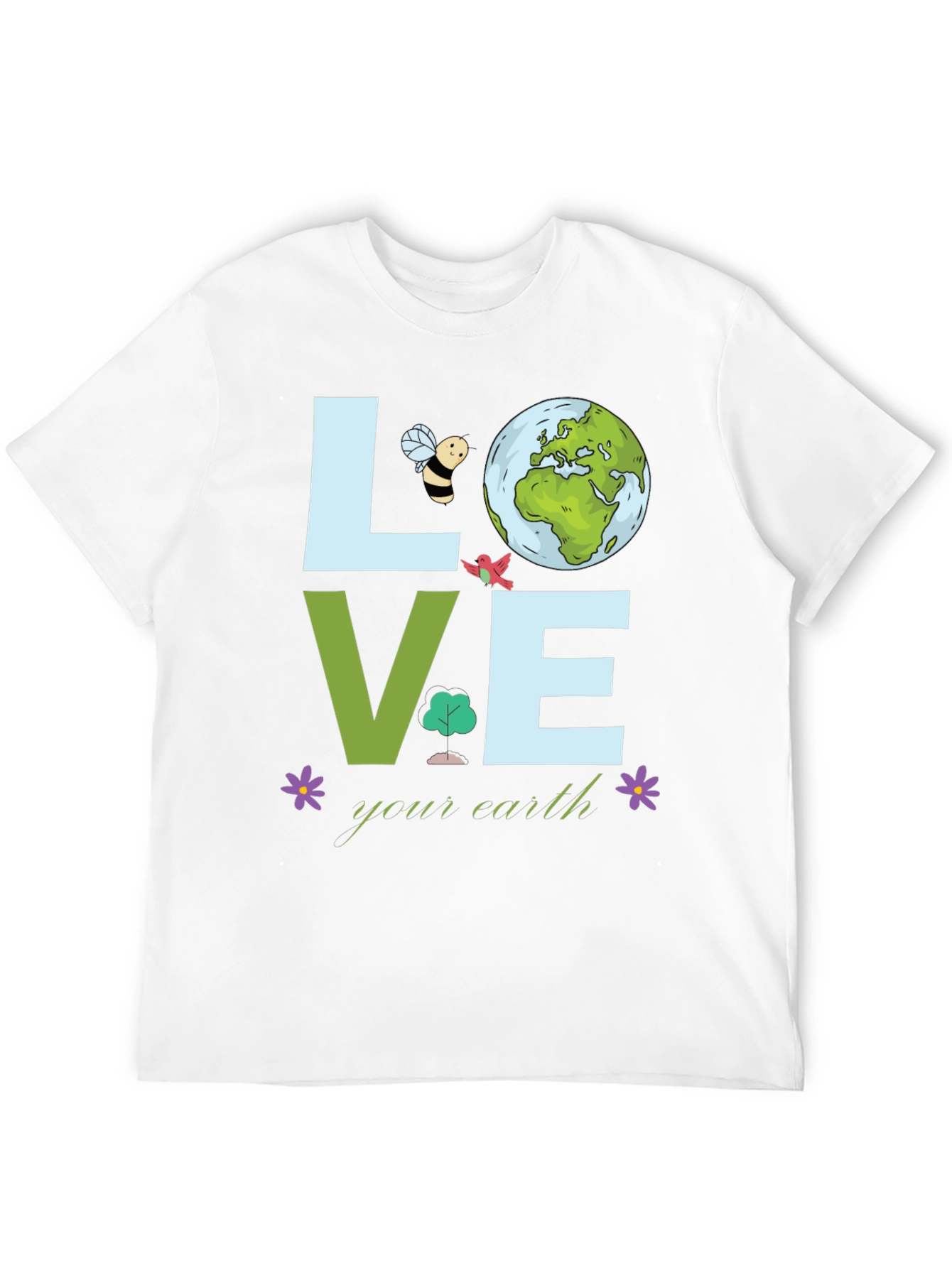 Love Your Earth T-Shirt - Environmental Awareness