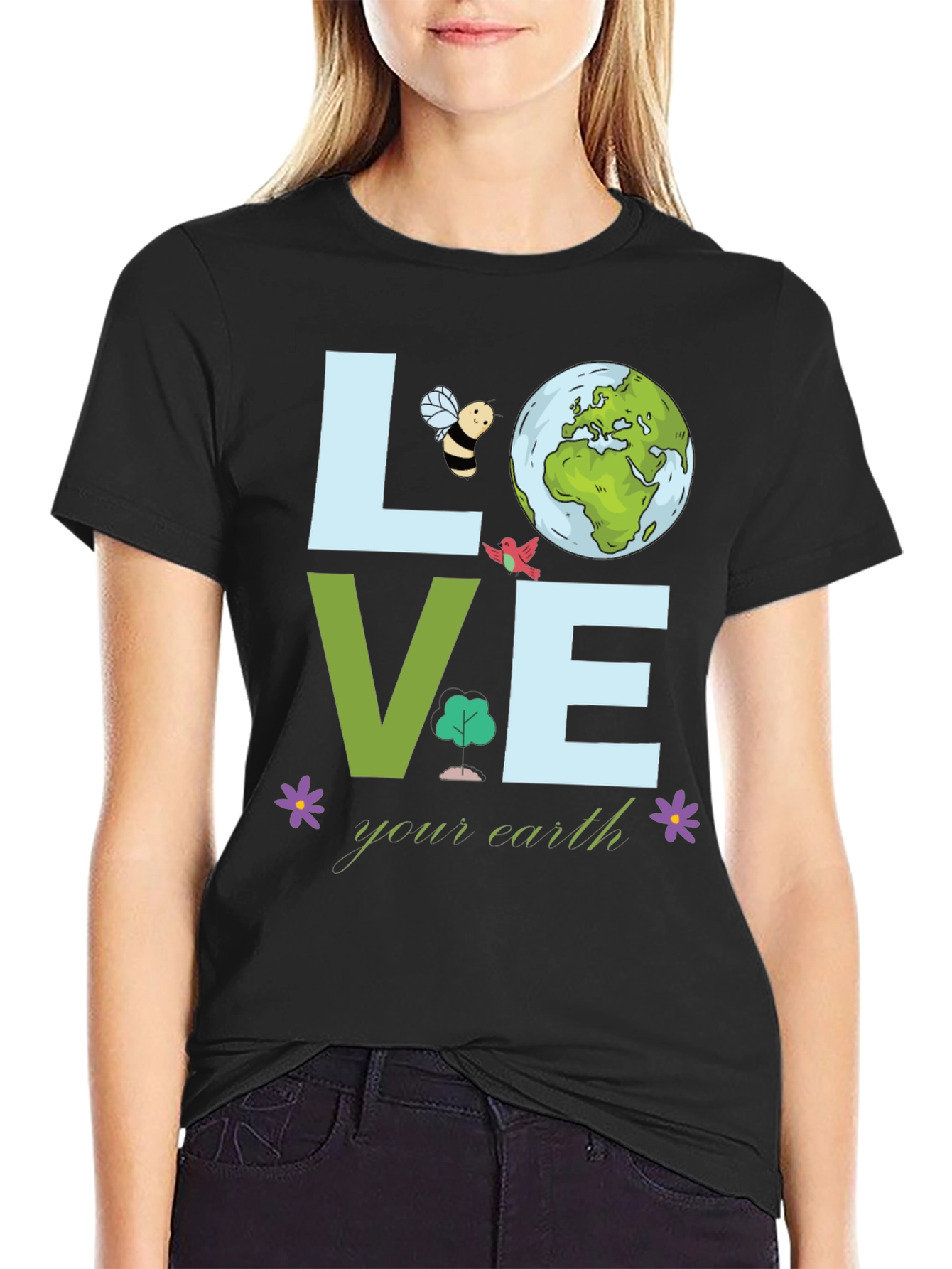 Love Your Earth T-Shirt - Environmental Awareness
