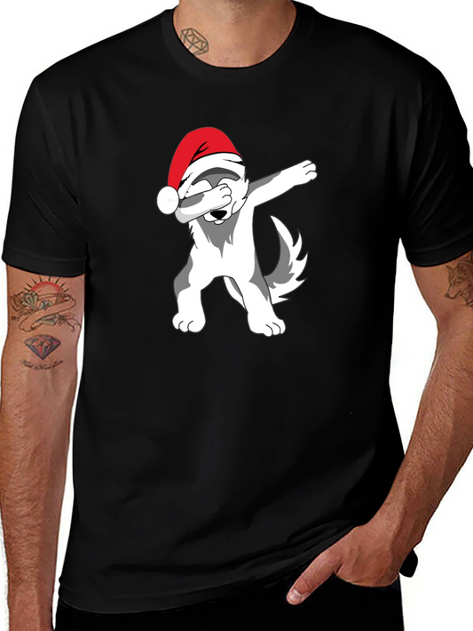 Dabbing Dog Christmas T-Shirt