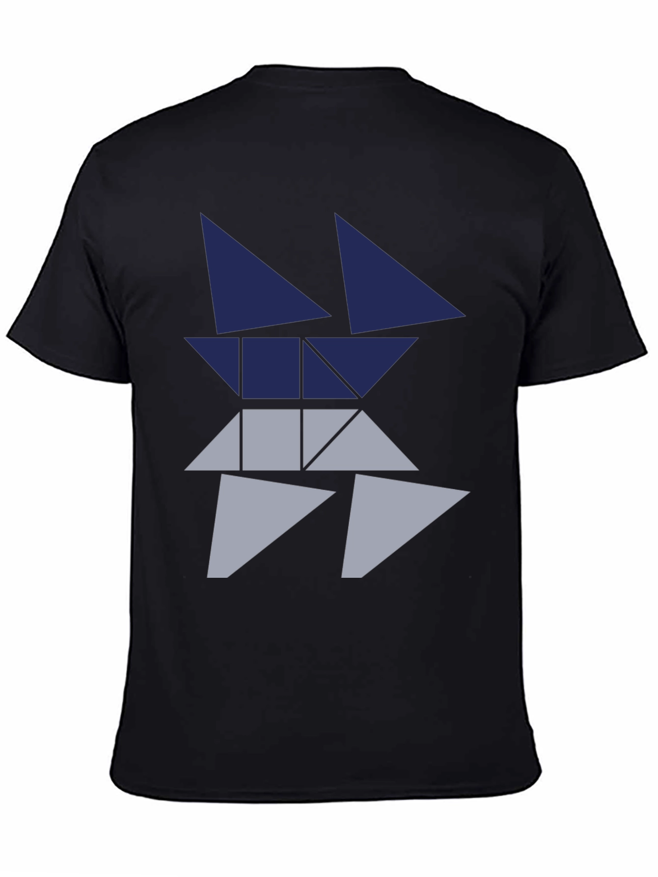 Geometric Triangle Graphic Tee - Modern Style