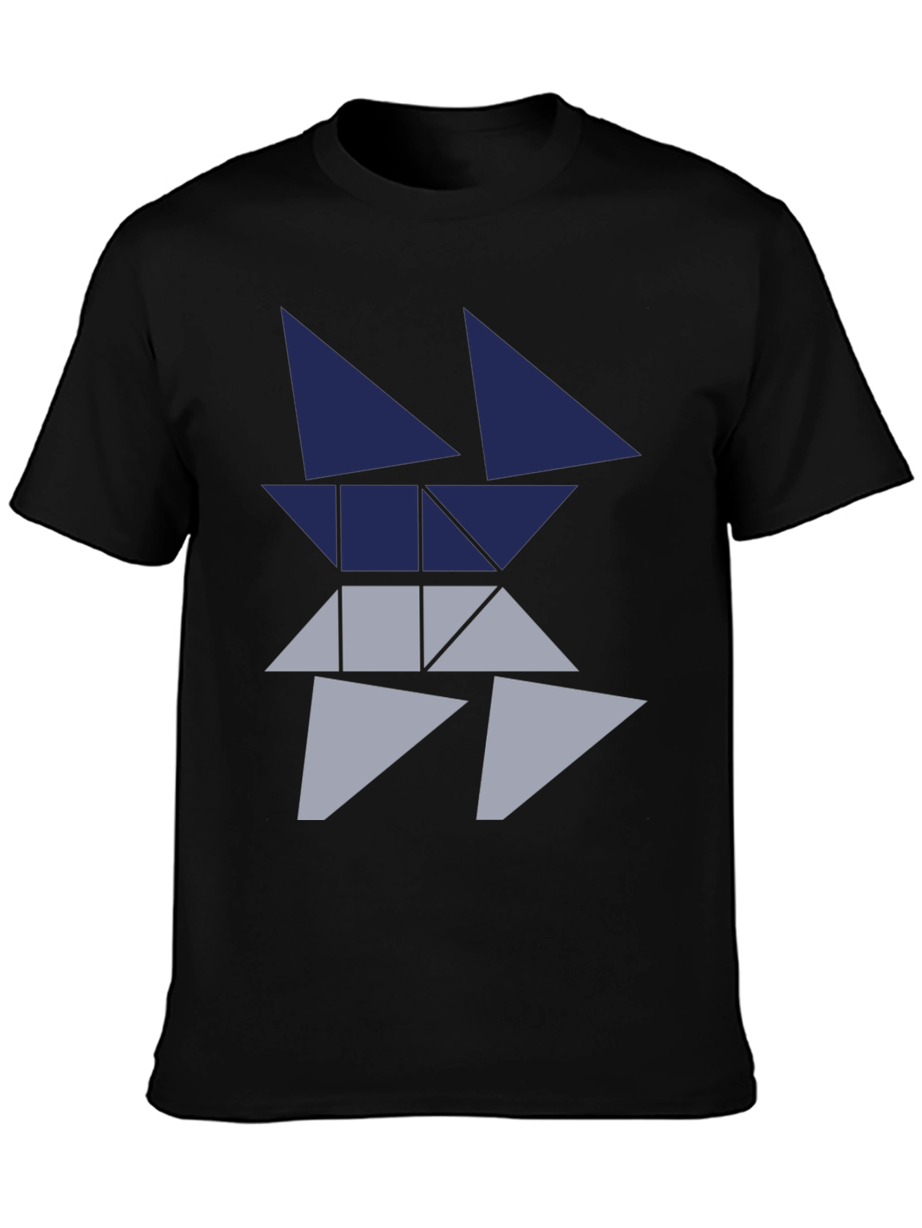 Geometric Triangle Graphic Tee - Modern Style