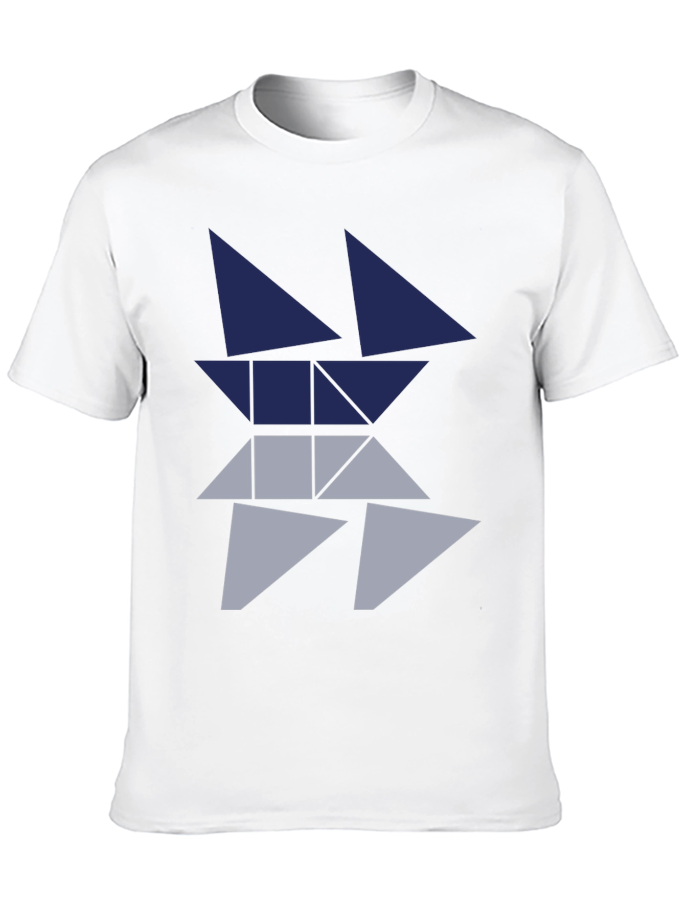 Geometric Triangle Graphic Tee - Modern Style