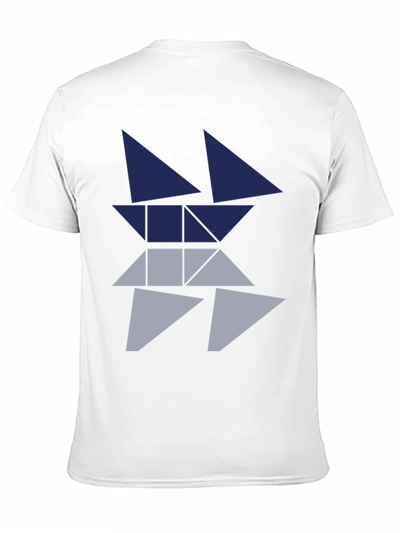 Geometric Triangle Graphic Tee - Modern Style