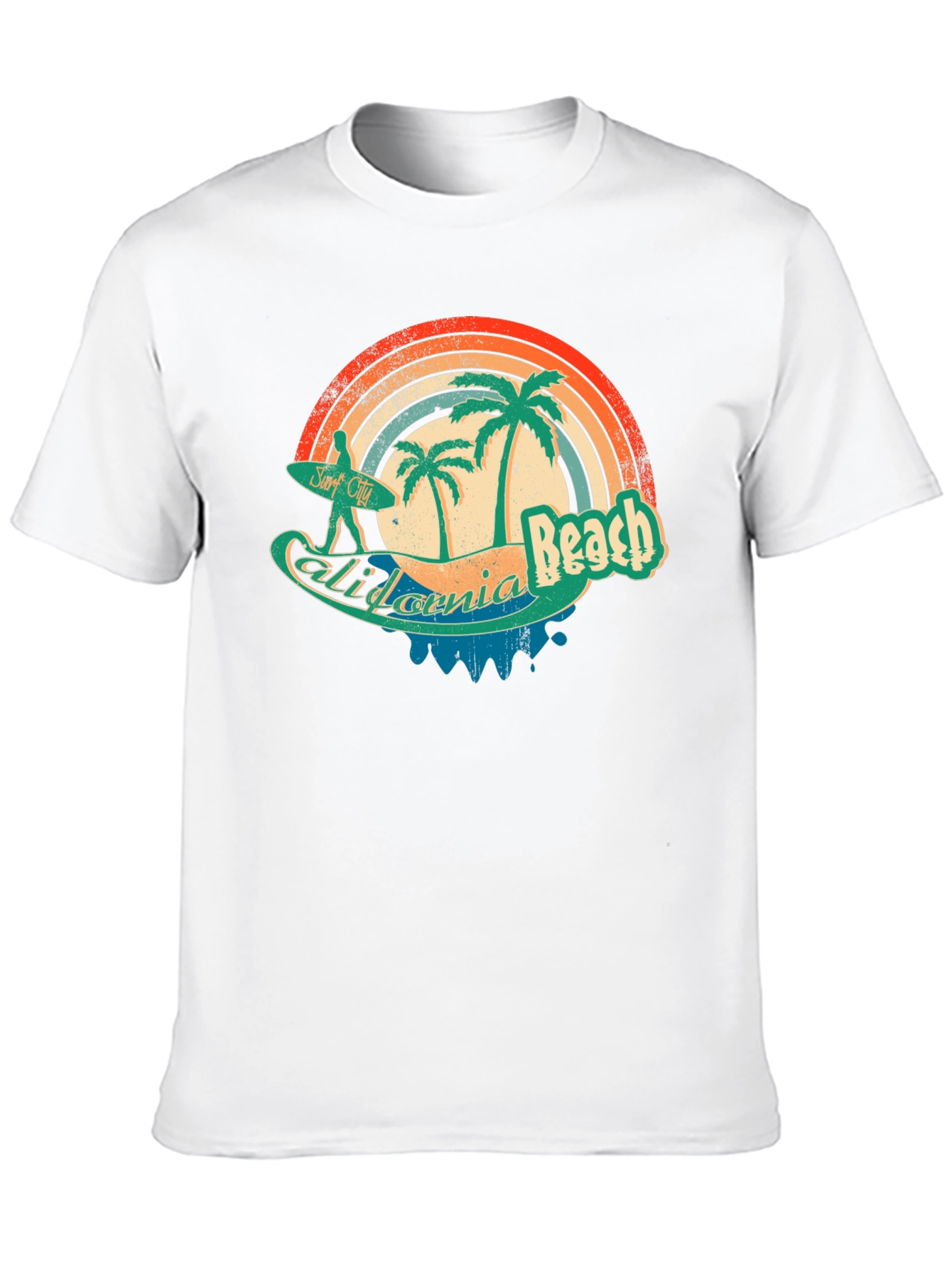 California Beach Retro Surf T-Shirt