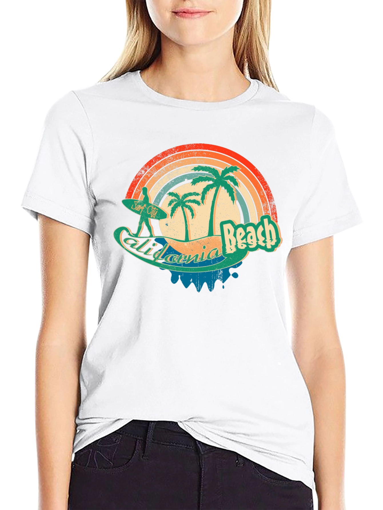 California Beach Retro Surf T-Shirt