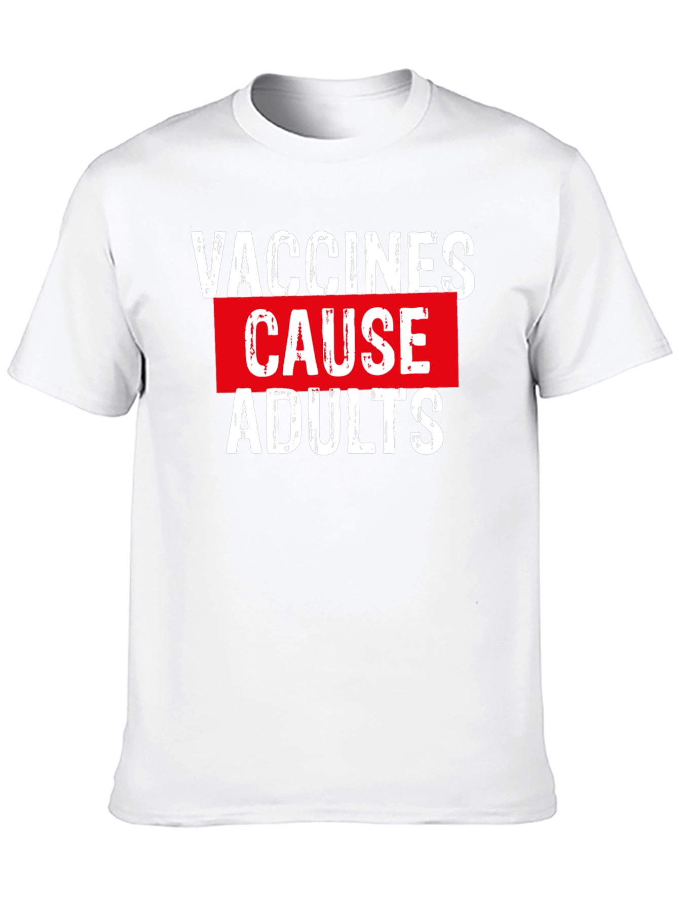 Vaccines Cause Adults Graphic Tee - Black