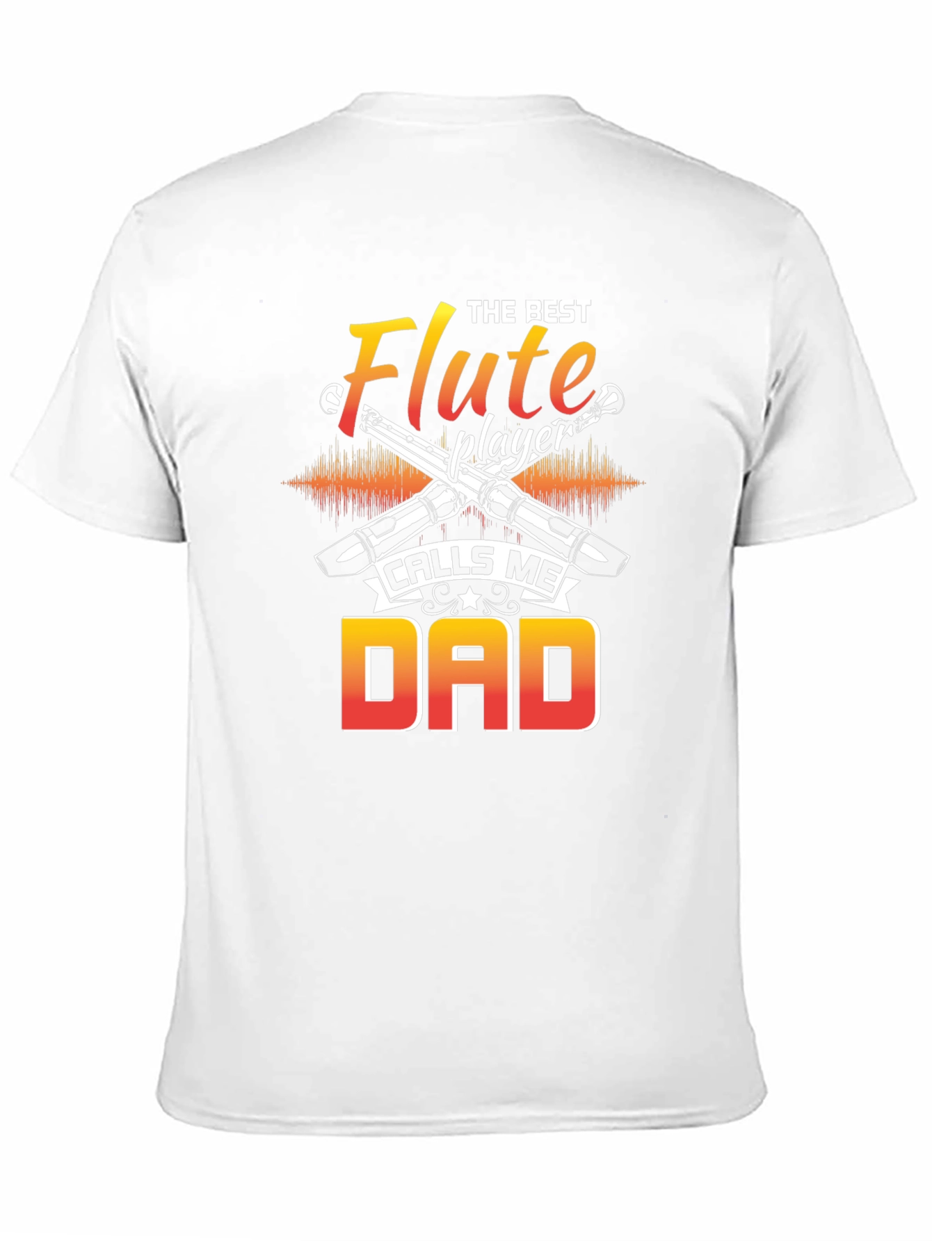 Flute Player Dad T-Shirt - Music Lover Gift