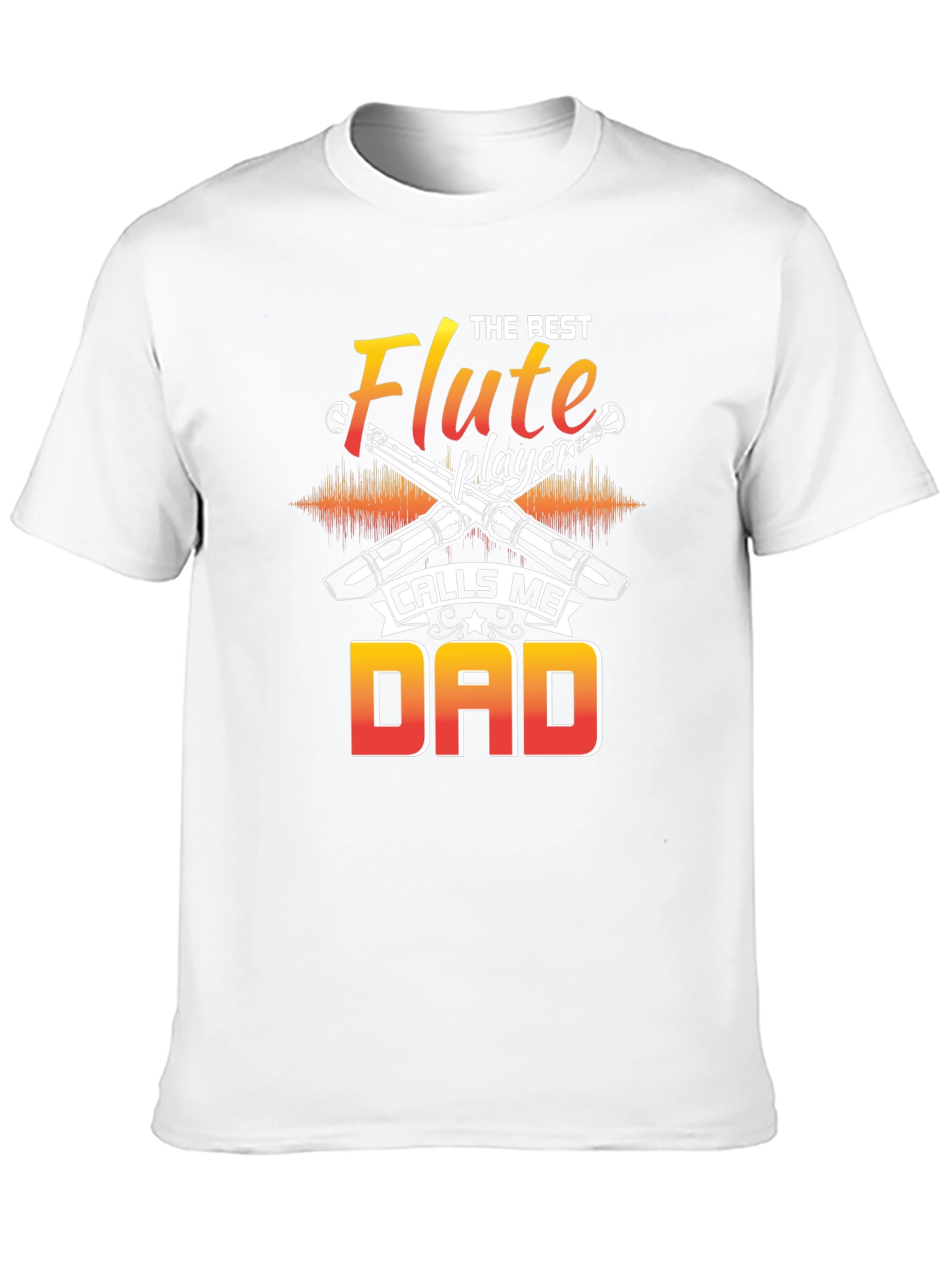Flute Player Dad T-Shirt - Music Lover Gift