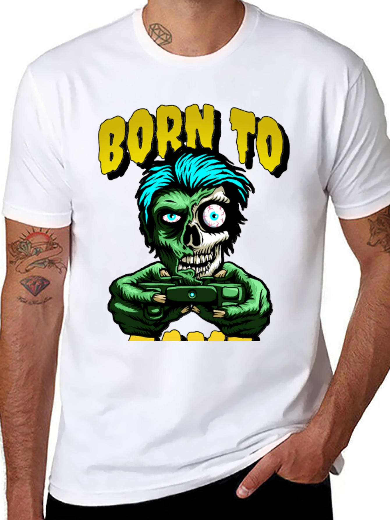 Born to Game Zombie T-Shirt