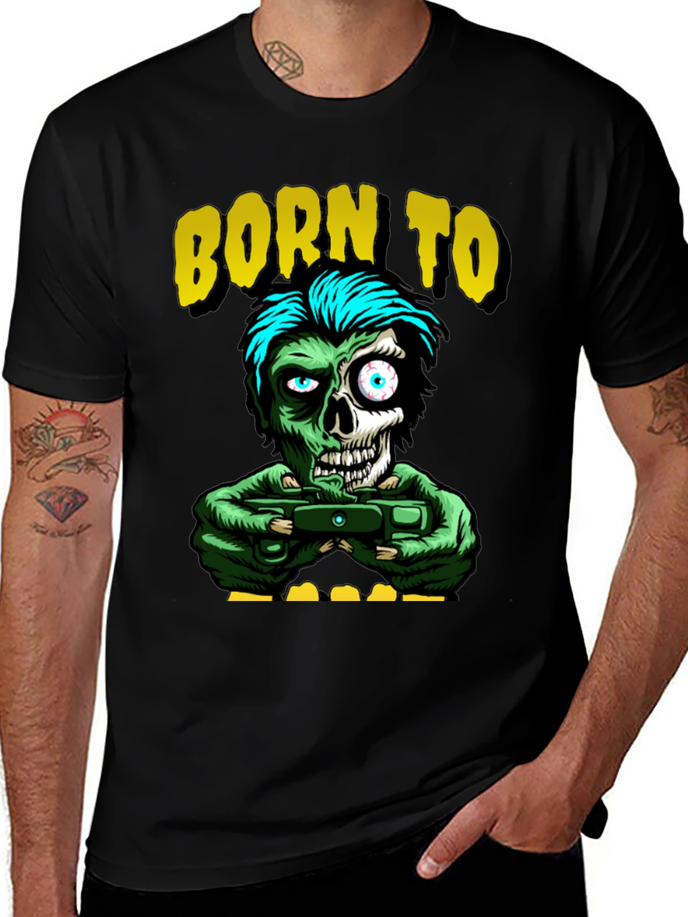 Born to Game Zombie T-Shirt